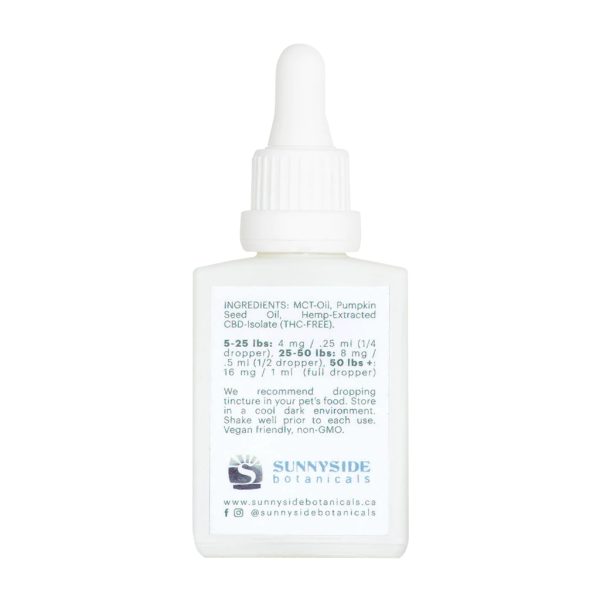 Sunnyside Botanicals - Pet CBD Tincture (30mL) - Image 2