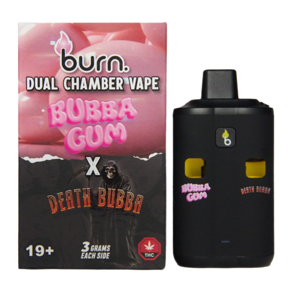 Burn 6g Dual Flavour Disposable Vape - Bubba Gum x Death Bubba