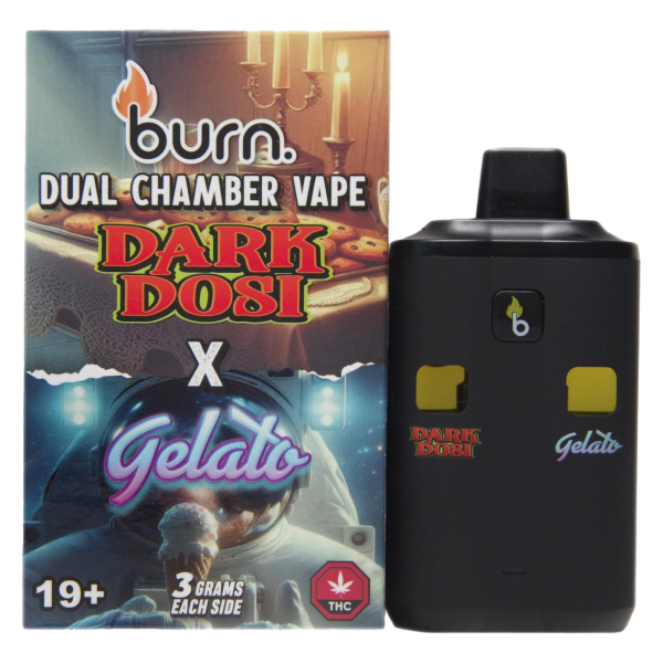 Burn 6g Dual Flavour Disposable Vape - Dark Dosi x Gelato