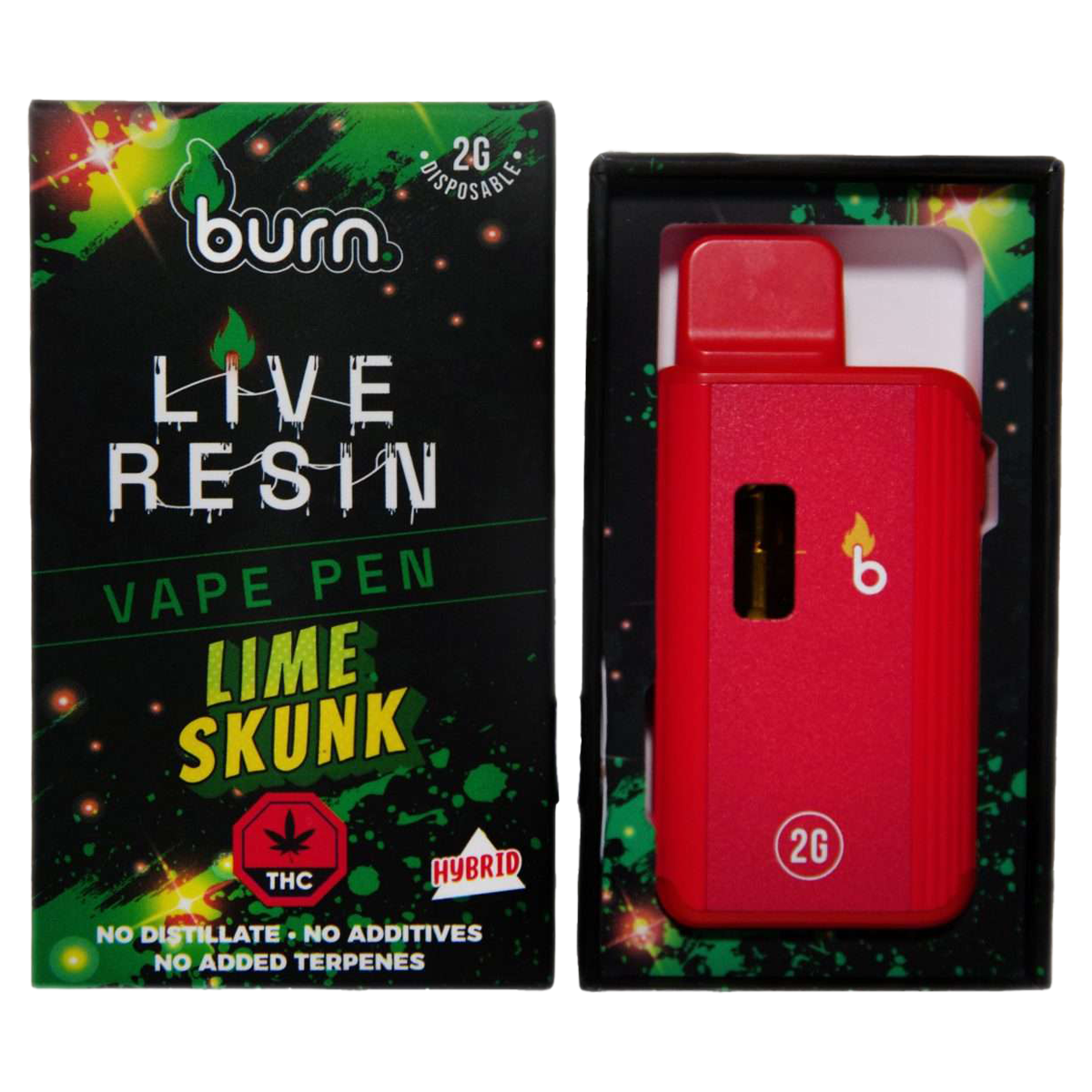 Burn Vapes - 3g Live Resin - Disposable Vapes